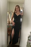 Obsessed!! I am in love with this dress. It fits me perfectly; the only bad thing is it is really long. I'm tall so I was surprised, but I recommend wearing a pair of heels or getting it hemmed. Lovely material and feel. - Rhye G.