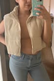 I love this puffer vest. I was initially hesitant to get it because I didn't know how comfortable it would be, but it's soooo comfy and keeps me warm! Also, super cute and love the cream color. - Rachel R.