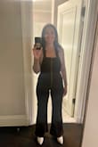 I love these! I would say the fit is a little small, but not worth sizing up if you don't mind them a little tight. The shirt and boots are from Lulus too. Got lots of compliments! - Amy S.