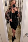 Some LuLu's dresses are too short for me, but this one was not. It's stretchy, comfortable, and flatters my shape. Only complaint is I had to pull up the front of the dress several times because it would slide down and my bra would peep out. - Laura M.