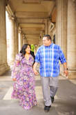 The dress is beautiful! The material is great and definitely helped capture the idea I had in my mind of how I wanted the pictures to turn out. - Omega F.