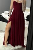Ordered this dress based on the color and fit given in the photo. The color was wine/burgundy and nowhere near the same red as posted online. Runs extremely large. Not happy with this purchase, will be returning it immediately. - Megan B.