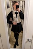 This skirt is a new fave! It's soft, thick material and comfortable (has give) and I like the flattering shape. - Laura M.