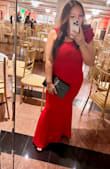 It is a really beautiful dress, true to size, love the color and the material flatters me so well.
I bought it for a wedding and received so many compliments.
I ordered size M. - Adriana V.