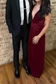 I absolutely loved this dress. It is so comfortable and soft. I was getting so many compliments the entire night from total strangers. Highly recommend. Fair warning: online, this dress looks more red than it actually is; it's closer to magenta or maroon. But I still love the dress! - Amanda L.