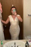 I purchased this dress to try for my wedding. OMG. It was perfect. It is so flattering and true to size. I am so happy with this dress!! - Lindsay R.