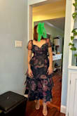 Less than 2 days, I got the dress! So beautiful. A head-turning dress. I received many compliments. I ordered this for a fall wedding. The style made my appearance very flattering and elegant, all while giving me great comfort to move around. The material was breathable and smooth on my arms, and the elasticity at the waist allowed full mobility. - Charissa K.