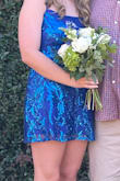 I originally ordered the size small for my daughter's high school Fall Formal. The fit indicator said there was a 95% chance my daughter would be happy with the small. However, it was very short on her 5'5 frame. If she even slightly bent forward, she was not covered in the back. I spoke with a customer support person who immediately sent out the size medium (1 inch longer), and it arrived in 2 days. The length was much better, and we were able to tighten the straps. The fit was much more comfortable, and the dress quality was great. My daughter received a lot of nice compliments on her dress. I am a first-time LuLus customer but will definitely purchase again! I was very impressed with the return policy and support, as well as the quality of this purchase. - Jerri K.