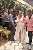 This dress was sold out, and I asked to be notified when it was back in stock. The minute I got that email, I overnighted it. It arrived two days before my wedding, and, when I tried it on, I was so happy. It was perfect and made me feel like a bride. This was the fourth dress I ordered online, from Italy, for my Las Vegas wedding. It was the cheapest dress of the four and my absolute favorite. My groom had no idea what I was wearing, and it blew him away. It was so perfect. The boob area was a little big, but I have small boobies. I could have worn a push-up bra or inserts, but I had a breast reduction a few years ago. I don't have to wear a bra, and I wanted to honor my real self.  I couldn't be happier with this dress. - Keri V.