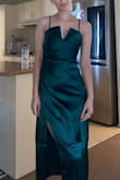 This dress is absolutely stunning and so flattering on. Love the emerald green colour. I purchased for a work ball that I'm yet to attend and look forward to wearing it. Fits amazing in all the right spots. Bust area for me is a tiny bit tight but that's because I'm bigger in that area. Very comfortable and such a classy dress that is exactly what I was after. - Emily B.