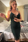 This dress was the perfect wedding guest dress. It fits like a glove and is super soft. Just enough sexiness while still being conservative. My only complaint is the dress ripped at the seam right below the zipper. Unfortunately, I had to leave the wedding and buy an emergency sewing kit to fix it before the reception. I saw another review where this happened so I would be cautious and double check the seams before wearing this dress. Super bummed. Would have been a 5 star if the seam hadn't come undone. - Niki F.