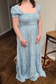 I like the dress but I would need a hem and the sleeves to be shortened. The color is very true to the photos, just not sure I like it. It is comfy though! - Natalie M.