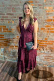 I loved this dress! It fit perfectly! I did use double-sided tape for the chest area just to be safe, but it wasn't super loose or anything. The color is amazing, and I got lots of compliments! - Jessica H.