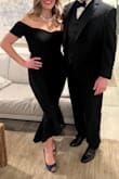 I got this dress for a black tie wedding and loved it. Complimentary to my figure but also loose enough to enjoy dancing. - Clodagh M.