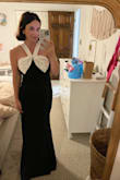 This dress is amazing and honestly looks like it's soooo expensive. I couldn't believe it was only $88! The small was sold out when I ordered, so I went with the medium. I'd normally take a small I think. The medium fit perfectly which makes me think this dress runs a tad on the small side. - Francesca H.