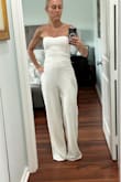 Good quality; the fabric is nice. However, it just didn't work for my body type. The pants were way too long, which I could have hemmed, not a problem. However, the top part of the romper was just way too long for my torso. It was hanging 2-3 inches between my legs. Sadly had to return. - Anastassia H.
