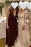 I usually wear a small. I read the comments, and some people said it ran big so I got an extra small and it fit perfect! I wore this dress for a wedding I was in, and everyone complimented me on it! I used some fabric tape just to hold everything in place. Overall, it was a great purchase!!! I give this dress 5 stars!! - Anna C.