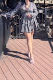 I am 3 months pregnant and wanted a dress to cover my bump since we haven't announced my pregnancy yet. The dress was very flattering and no one noticed my bump. The dress was slightly snug since my stomach was larger than usual but it still fit me great! - Rhodora V.