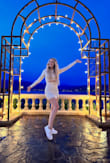 So much fun to wear at my bachelorette party. It's actually much more comfortable than it looks. I would say size up if you want it a little longer. I'm 5'5 and I felt like I needed another inch or two in length. - Marina M.
