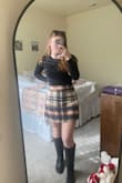 This skirt has amazing quality!! I ordered a medium but could have passed with a small. I sized up for my hips but the [skirt] is way too big, figured I would just pin it. Either way, it works and it's cute!! - Katelyn T.