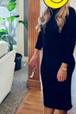 Love this dress! Heavier material that doesn't ride up! Love that the sleeves roll up! - Naomi L.
