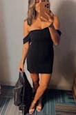 This dress fit like a glove! My chest area is always larger than my waist area. So I typically have to order a M because my waist is a S, but this dress was true to size! - Salina M.