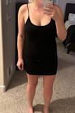 If you are in between sizes or taller, I would size up! It's very short and rides up a bit while walking. Very cute though and worth purchasing! - Tiffany M.