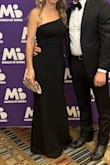 I never have this good of luck. The dress was perfect, and no alterations were needed. I wore 1-inch heels and the length was just right that I got away with not needing a hem either. The right amount of tightness to be form-fitting without being a bodycon-type dress. - Kiersten B.
