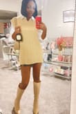 I purchased these boots on sale, with the description being that they ran small. I took a chance on them, and so glad that I did. I really like tan/neutral color clothing so these boots went perfectly. - Tanisha F.