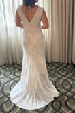 I absolutely loved this dress for my wedding! I got so many compliments on it too! I had some alterations (cups, some hemming, and bustle) and added a belt for some sparkle. It was comfortable to be in all day, the material was kinda stretchy so it allowed for dancing and no itching or discomfort. Overall, I'm soo happy with my purchase! - Stephanie K.