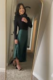 The green is even more beautiful person! If you need a skirt for the Christmas holidays, this is it! - Sarah M.