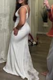 I wanted to do a change-up from my wedding dress, and this one is perfect!! The only thing I'll need to do is get some sort of padding for the breast area. I am a little shorter so I'll get it fixed in that area too. I love it!!! - Rachel W.