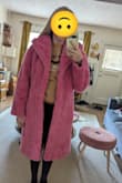 I like this coat. It is super cute. I wish a few things were different though. It is pretty heavy. I like the lining and the material, but it is a little too thick. I imagine I won't be wearing it anywhere where I might have to carry it. Second, I wish it had pockets. The coat is thick enough that there is definitely room for them. Lastly, the shoulders are very wide and thick. They stick out kind of far. I wish they had slimmed that part down specifically and let the collar be the thick part on top. - Holly R.
