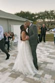 Wore this for my backyard wedding, and it was beautiful. It does run a little big, but I altered it a little bit on the shoulders and bust. I am in love with the dress, great quality for the price. - Diane B.