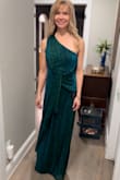 This dress is made very well. The fabric is so pretty. It stays put so no tugging or pulling, slipping or sliding. I love the design... It was comfortable and easy to move in. I received many compliments. So glad I bought this dress. - Tricia L.