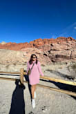 This is such a cozy, yet classy, looking dress. I have it in the pink and white colors! Definitely get it for the winter and if you're traveling in snow. Love my pick. - Anam B.