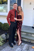 Loved this dress and wore it to a wedding. I didn't notice the issues with the different layers of the bottom until my mother-in-law was steaming it, the whole bottom was completely off. The inner layer was longer and wider than the outer floral velvet layer so it just kept turning out no matter how we tried to pull it, but it was all I had packed so I had to wear it but the bottom was very frustrating. I had to stand a certain way in photos so it wasn't noticeable. - Rikki S.