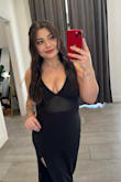 I wore this dress as a MOH in my sister's wedding, I loved the material and it felt super comfy! I did get it altered because I'm short, but everything fit perfectly and I was able to dance in it all night long! - Bella B.