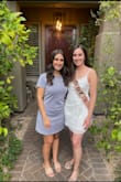 I wore this dress to my bachelorette weekend in Arizona, and it was perfect! Also, [wore] for dinner in the week before my wedding. Lightweight but not see-through! Love the wrap component for stomach coverage - Leah G.