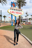 Bought this blouse to pair with my leather pants, and it made for the cutest outfit on my trip to Vegas. Casual and dressy enough to wear day or night! - Victoria H.