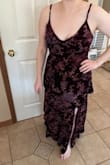 This was the perfect dress for a friend's fall wedding that was black tie optional. I am on the shorter side so I did need to hem it myself, even with heels, but this was to be expected as most full-length dresses are long on me. In the photo, it is basically floor-length on me without heels after hemming it. If you are shorter and don't want to bother getting it hemmed, I would recommend a midi-length dress from Lulus! The dress was very classy and I didn't even have to wear a bra with it. I would say it fits true to size. - Juliana F.