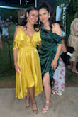 Absolutely love this dress! It was so comfortable. I didn't need to worry about adjusting it anywhere as I was wearing it. I wore it for my grandma's 80th birthday and all the grandkids wore yellow. It's a very nice tone of yellow - not too bright but not a mustard color either. - Cecilia M.