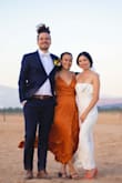 Beautiful flowy dress, great color. The chest area was very loose even when I tightened the straps. I had to keep adjusting throughout the wedding. It also pills very easily. It grazed against a stucco-like wall and it damaged the dress a lot. - Cecilia M.