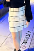 Cute skirt, a nice material, but there is not much stretch to it. - Megan C.