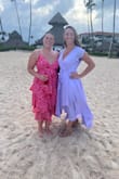 I wore this dress to a beach wedding, and everyone loved it! The color was gorgeous, along with the way it moved in the wind. The dress was comfortable and elegant! - Nicole M.