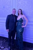 I absolutely loved this dress! I received so many compliments on it throughout the night! If you're a little busty, I recommend double-sided tape to be safe. I ordered a large so it was more comfy on the bottom and not as tight in the hips. Really pretty and perfect for a fall/winter night wedding! - Jennifer M.