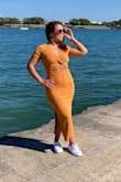 This dress exceeded my expectations! Super cute, sexy, and comfy! I love that it can be dressed down with sneakers or dressed up with heels. I already ordered this dress in another color because I'm so obsessed! - Madeline R.