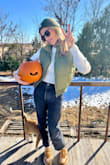 Fits true to size. Warm. Versatile. Love the color and material. Cute cute cute. - Snow M.