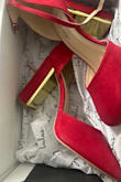 The heel is a little too big for me. I am not comfortable walking with these sandals. - Sachi P.