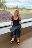 Fits perfect; I got a size small. I got so many compliments!! Everything I've ordered from this site has fit perfectly - Lauren B.